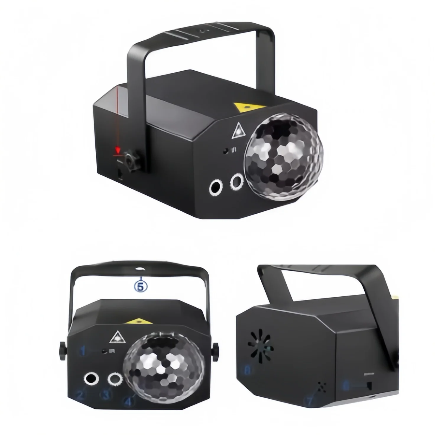 BOTAI MINI LED Red and Green Laser Crystal Magic Ball Light With Remote Control