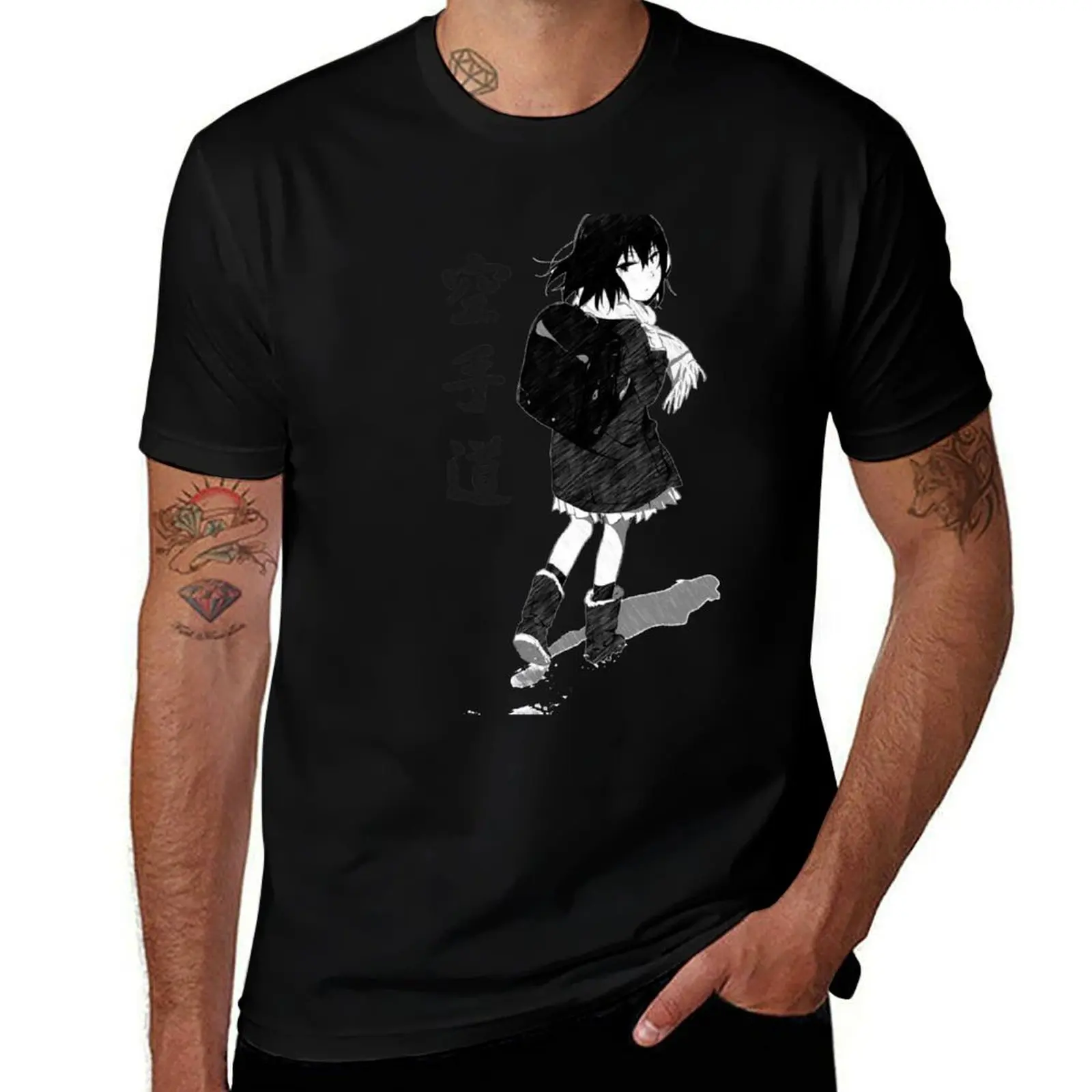 Erased : Kayo fanart ! T-Shirt Daily Wear Plain Short Sleeve Shirt T-Shirt