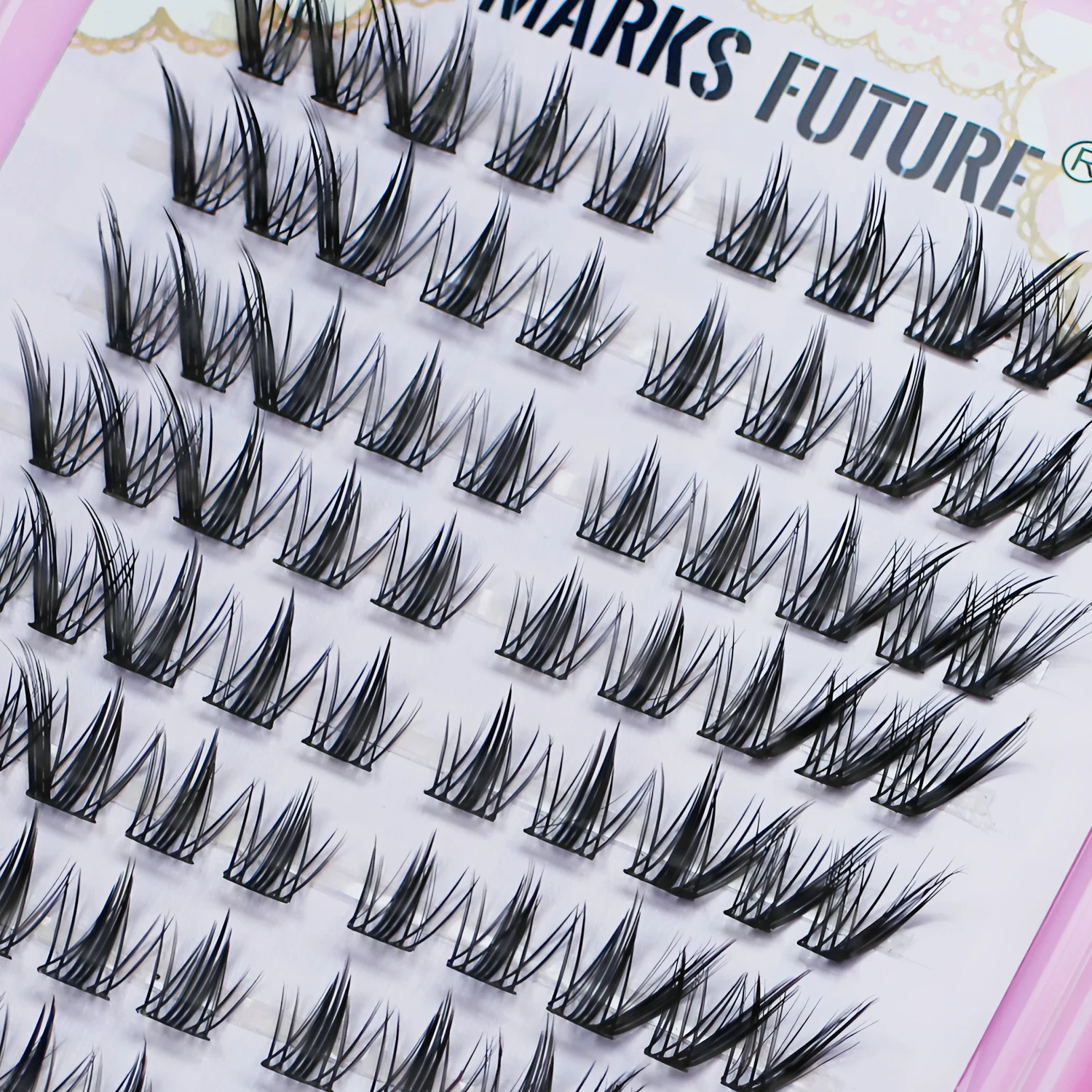 240 Stück künstliche Wimpern, großes Volumen, C-Curl, einzelne Wimpern im Fuchs-Stil, Katzenaugen-Look, Cosplay-Stil, natürlich und voluminös, einzeln verpackt, für einen rein natürlichen Look, für den Heimgebrauch, geeignet für Anfänger. – Detail 5