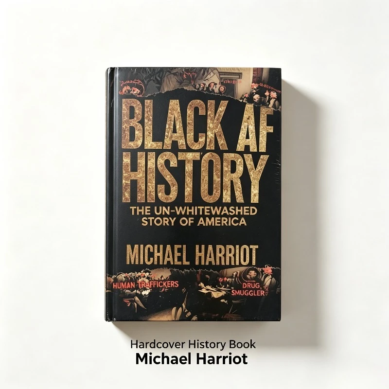 Black AF History Hardcover Book The Un‑Whitewashed Story of America by Michael Harriot History Reading Book for Adult Readers
