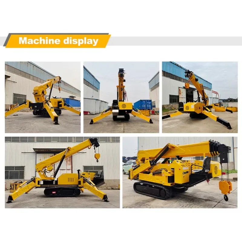 Low Energy Consumption Durable 5-ton Spider Crane Completing Material Handling Tasks with High Quality Spider Crane