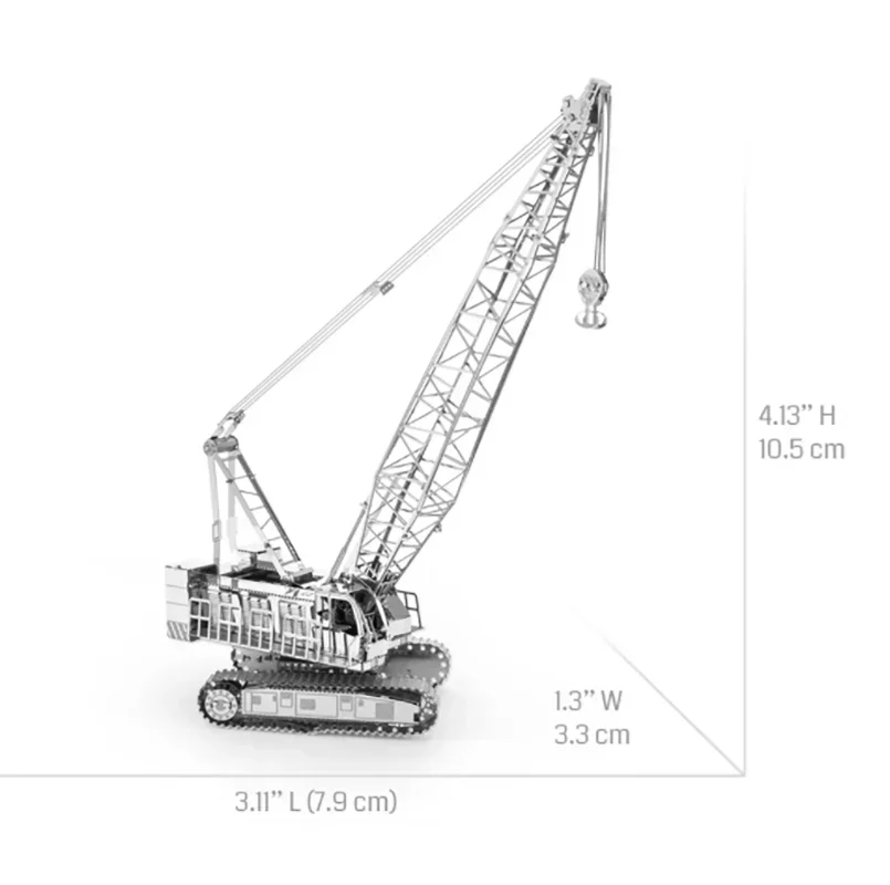 Crane 3D Metal Puzzle Model Kits DIY Laser Cut Puzzles Jigsaw Toy For Children