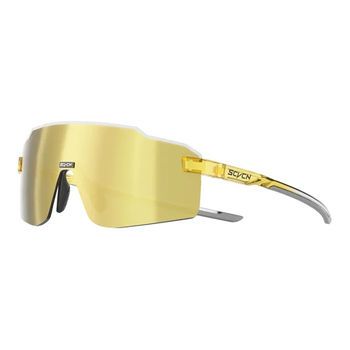 Imagen 1 del producto SCVCN Gafas de sol ligeras para correr, gafas de ciclismo para hombres, visión amplia, almohadilla para la nariz ajustable, gafas de senderismo UV400 para mujeres