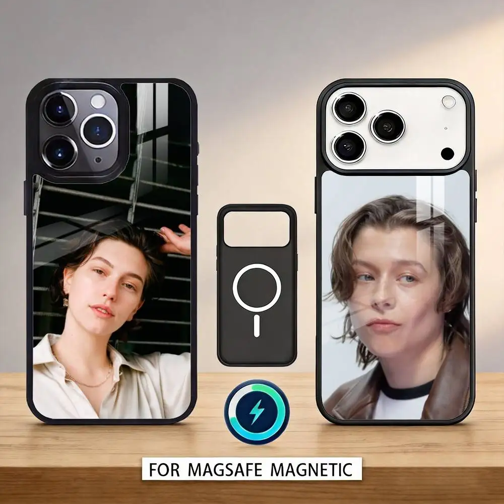

Actor E-Emma Darcy Phone Case Magnetic For iPhone17 16 15 14 13 12 Pro Max For Magsafe Wireless Charging Cover
