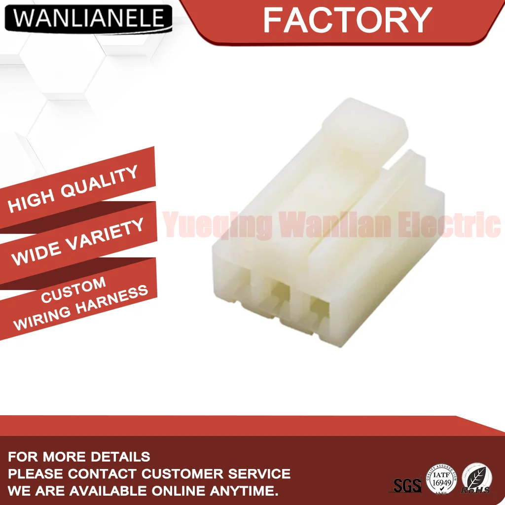 50 Sets MG610209 3 Pin Female Connector Housing 118 Series 5mm Pitch 10A Unsealed PA66 Natural Fit Auto Harness