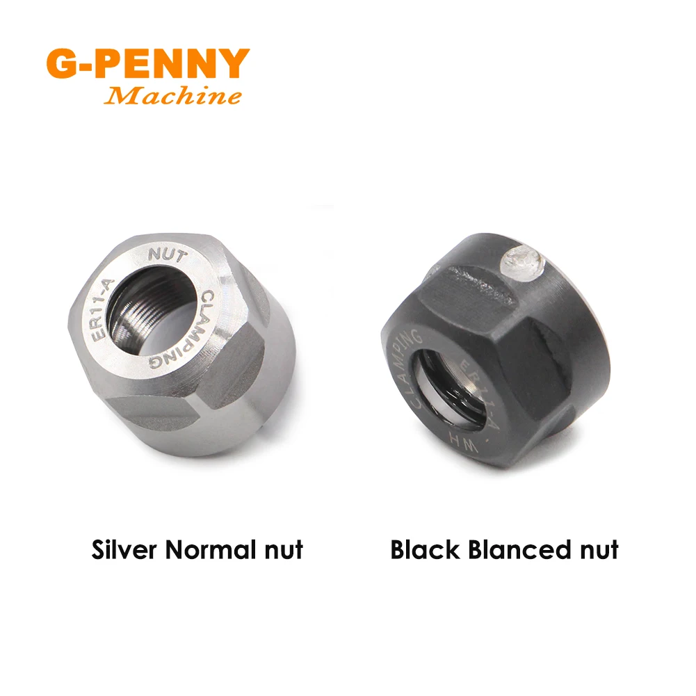 G-Xu ER11-A Collet Hạt Sử Dụng Cho Khắc CNC Động Cơ Trục Chính 0.8kw 1.5kw Collet Chuck Collet Đai Ốc
