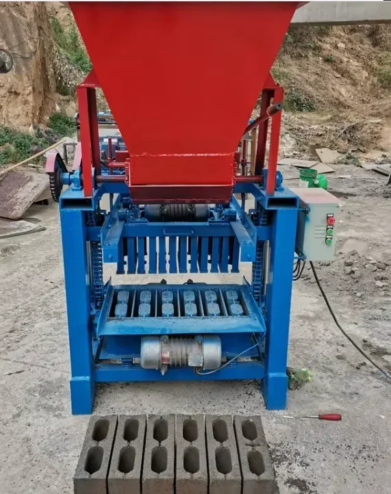 Building construction brick paving block making machine