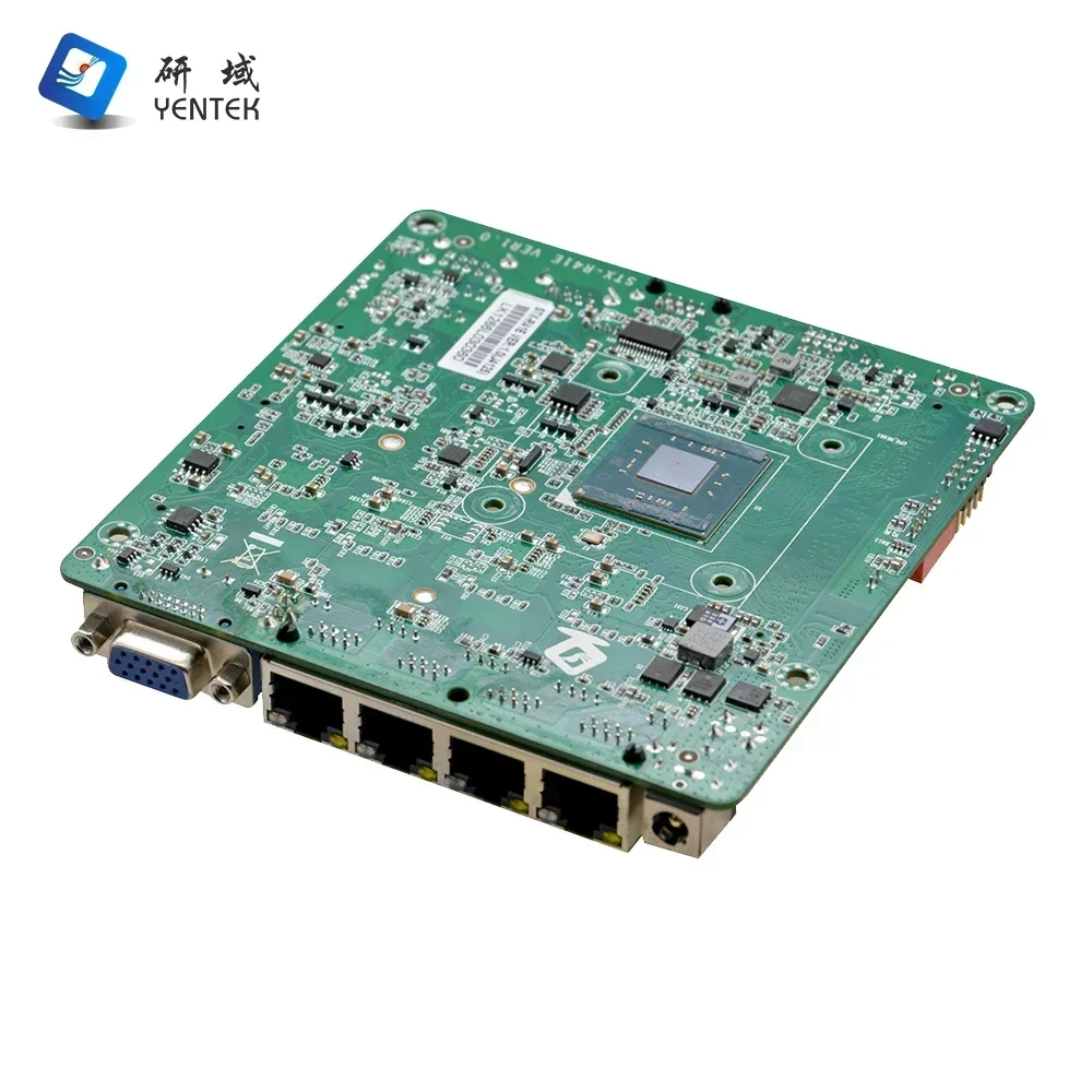 لوحة أم جديدة مع معالج Celeron J4125 DDR4 MSATA Linux Ubuntu 4 LAN RJ45 لوحة أم لخادم جدار الحماية