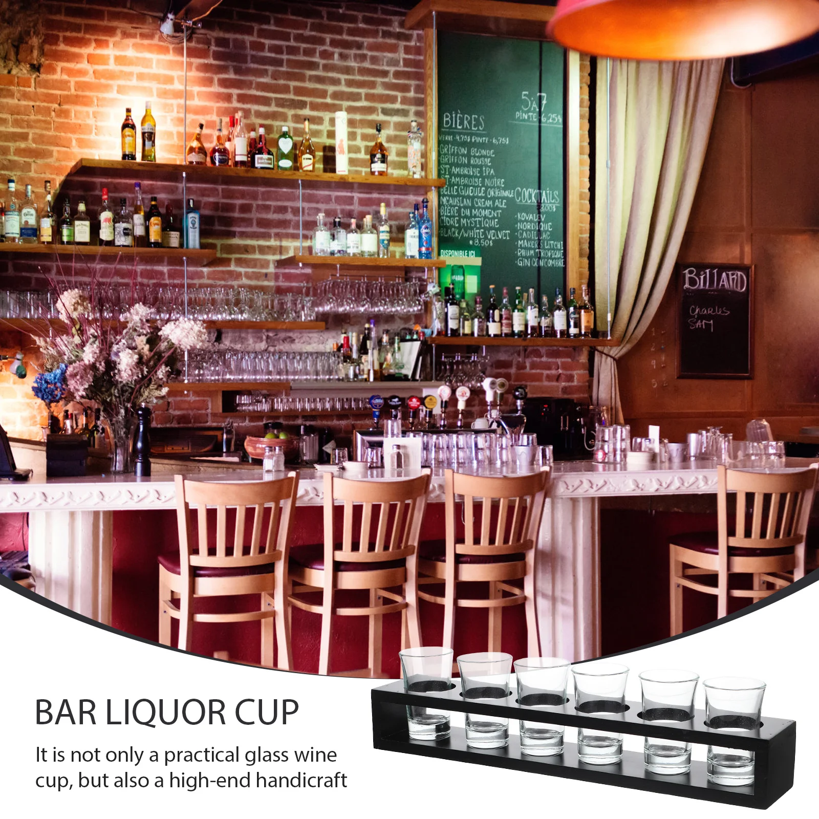 

1Set Creative Glass Wine Cup Wood Rack Storage Kit Elegant Design Ideal for Birthday Anniversary Christmas Presents