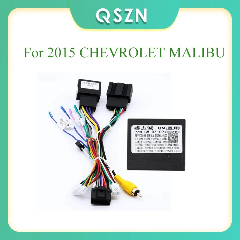 

Car Radio Canbus Box Decoder For 2015 CHEVROLET MALIBU Canbus Box Decoder GM-RZ-09 16 PIN Wiring Harness Power Cable