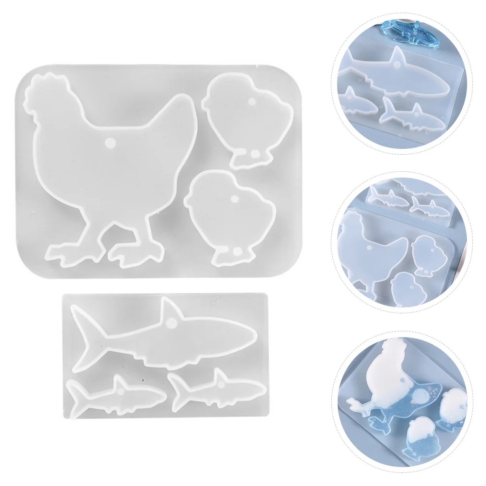 

2Pcs Silicone Molds for DIY Crystal Epoxy Pendant Making High Quality Flexible and Transparent Perfect for Creativity