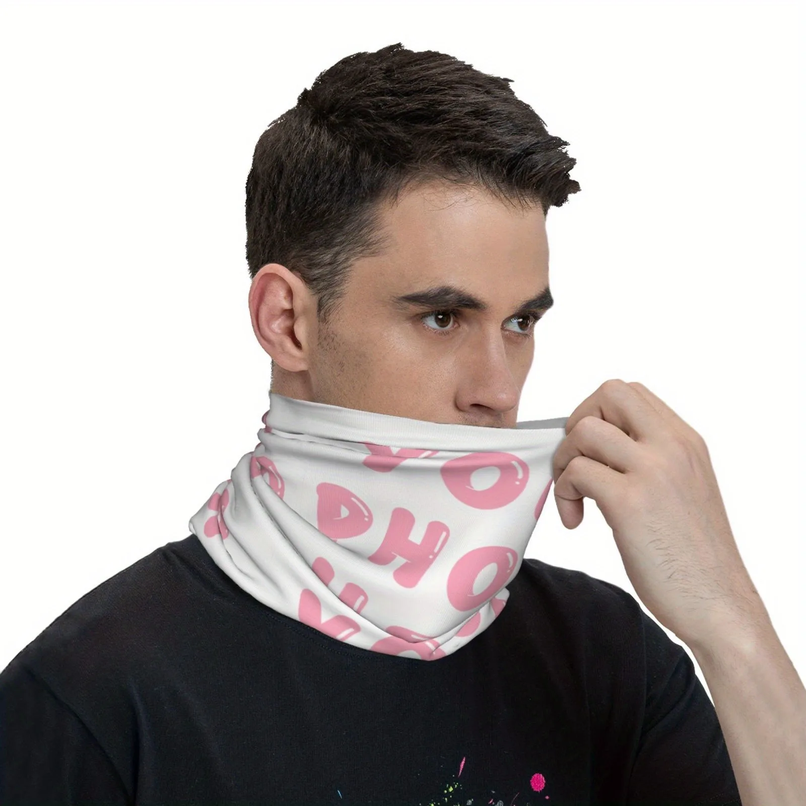 Custom Your Design Here Bandana Winter Neck Wrap Face Scarf for Hiking Personalized Customized Logo Printed Gaiter Headband