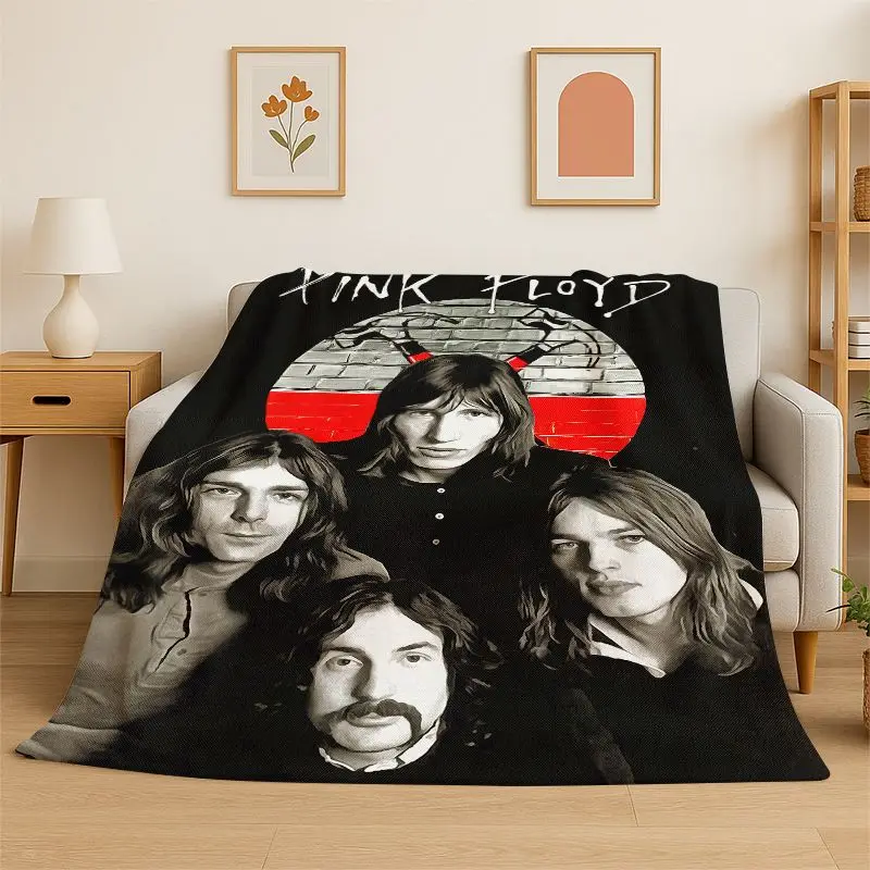 New Music Pink F-Floyd Rock Band Flannel Throw Blanket,Warm Cozy Blanket for Bed,Sofa,Couch,Bedroom,Living Room,Office,Camping
