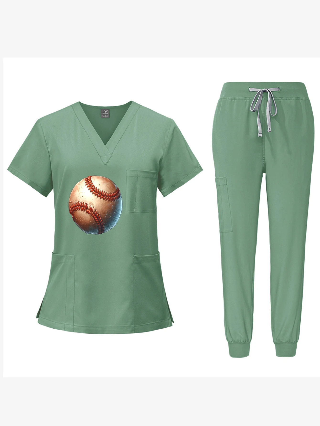 Conjunto de Uniforme Personalizado para Trabalho Unissex, Roupas de Secagem Rápida, Vestuário Cirúrgico para Enfermeiros, Uniforme de Clínica Veterinária