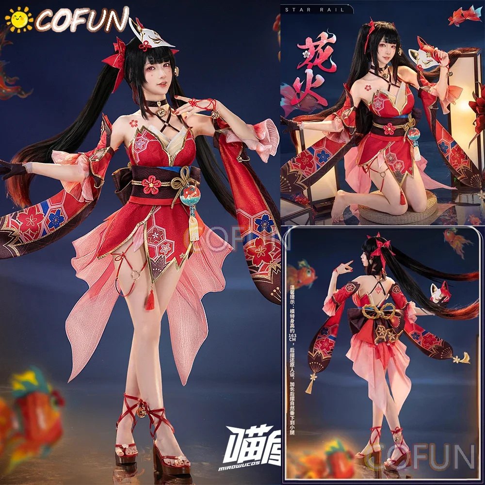 

COFUN Sparkle Косплей Костюм Игра Honkai: Star Rail Одежда для Хэллоуина Женская одежда в стиле аниме Платье Праздничный наряд Размеры S-XL Новый