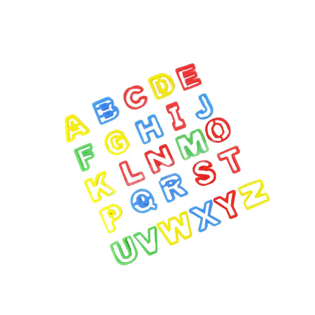 26Pcs Plasticine Alphabet Mould Set DIY Colored Dough Tools Kit for Kids Creative Learning Classroom Play Plasticine Tools