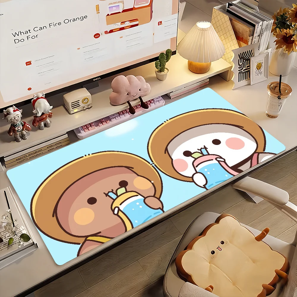 

Cute Bubu Dudu Cartoon Mouse Pad Non-slip Rubber Gamer Balance Computer Mat Decoracion Deskmat Laptop Office Large