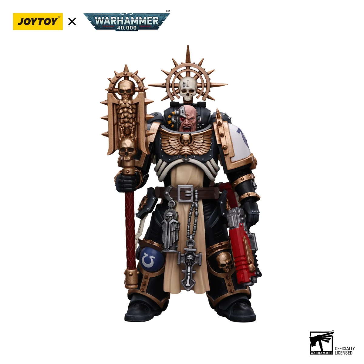 Figurki akcji JOYTOY Warhammer 40k 1/18 Ultramarines Judiciar Chaplain Indomitus