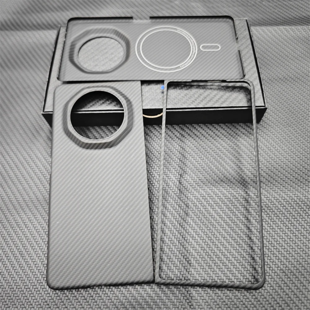 CHENYIQING Hülle für Honor Magic V3 Carbonfaser Ultradünne Handyhülle für Magic V3 Aramidfaser-Material Hartschale Magnetisch 9