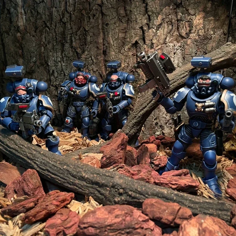 JOYTOY Warhammer 40K 1/18 Ultramarines Infiltratory i kadziory Figurki akcji Model Kolekcja zabawek Dekoracje Prezenty