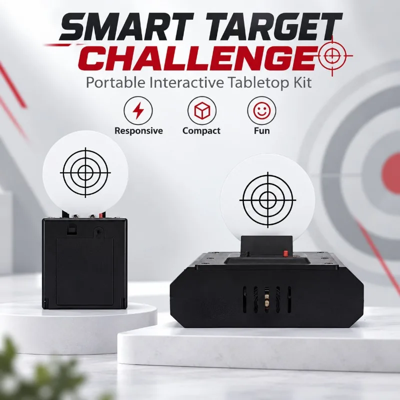 Dual Version Auto Reset Sensing Target Round Bullseye for Home Leisure Game Activities