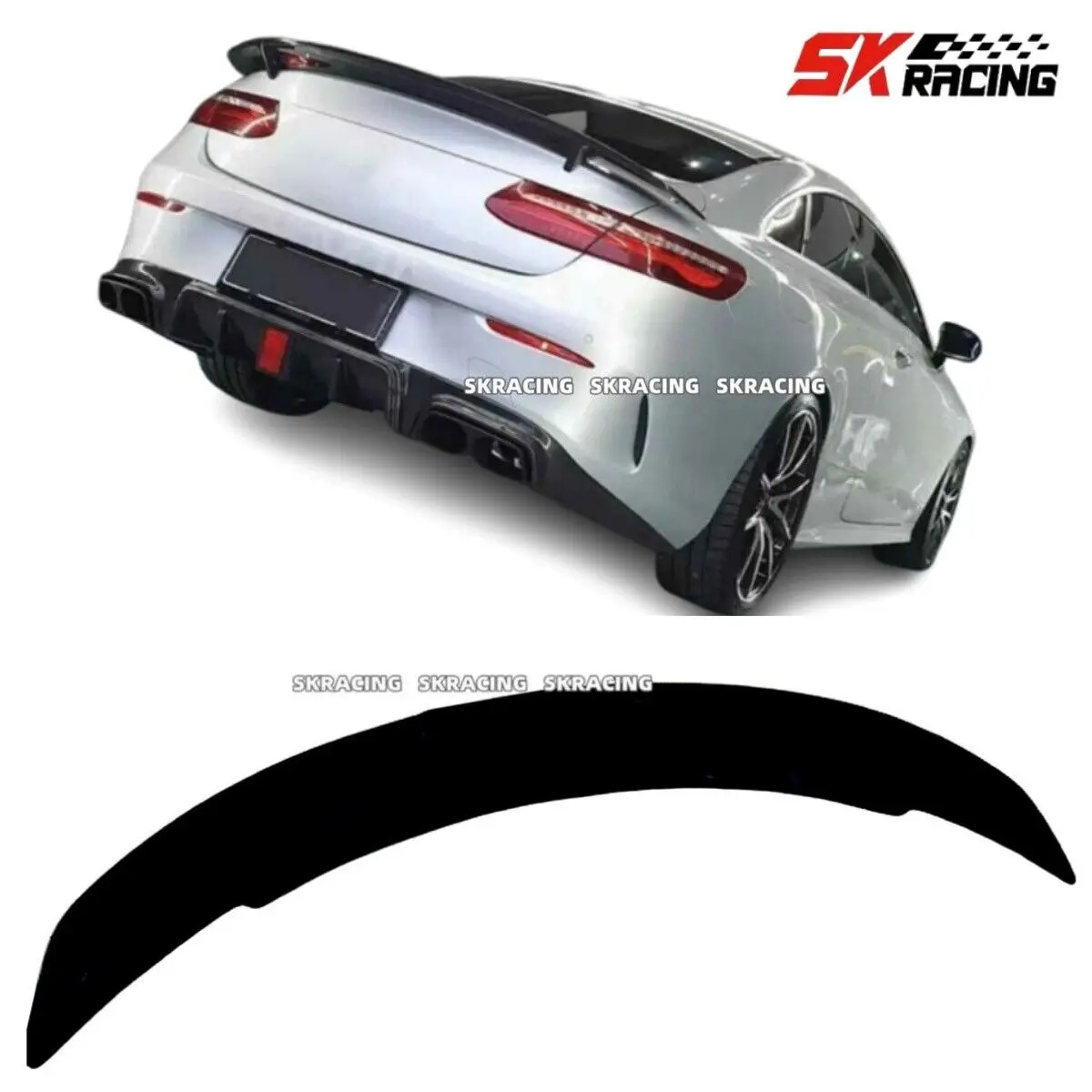 

Carbon Fiber Rear Trunk Spoiler Wing For Mercedes Benz W238 E-Class Coupe 17-23