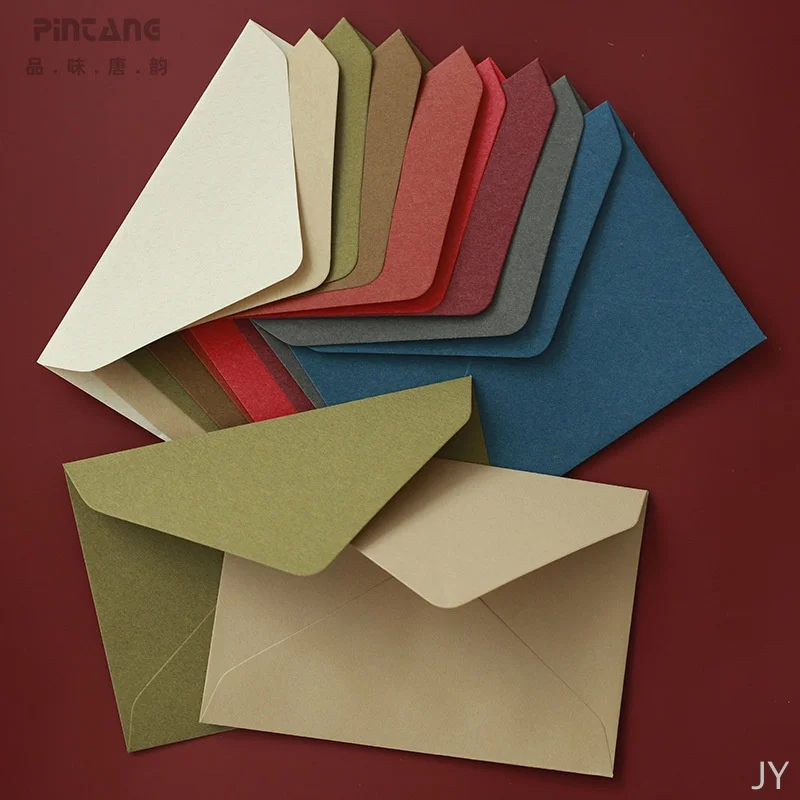 

Mini Envelope Small Gift Greeting Card Holder Retro Gold Heart Business Invitation Continental Envelopes for Wedding Birthday