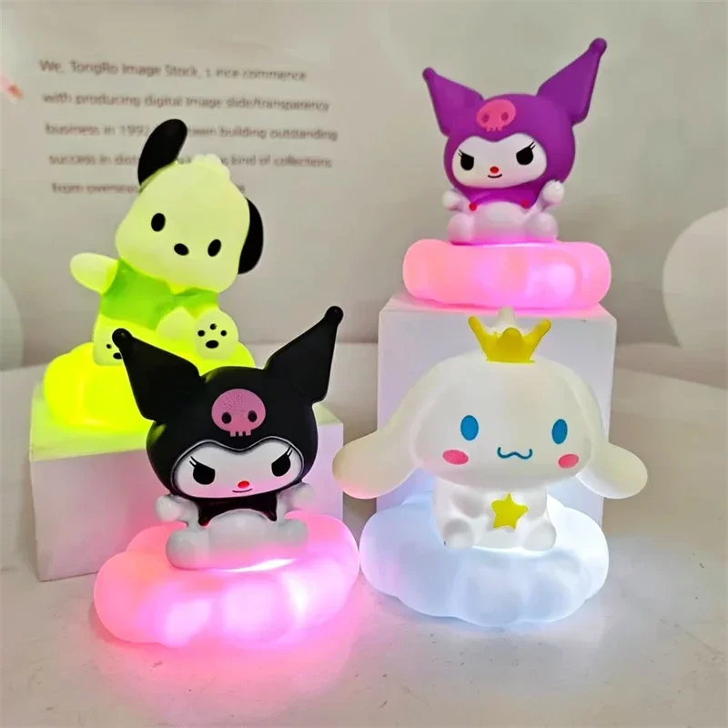 Sanrio Kuromi Night Light Cute Cartoon Cinnamoroll Pochacco Fashion Household Items Room Decoration Girls Holiday Gifts