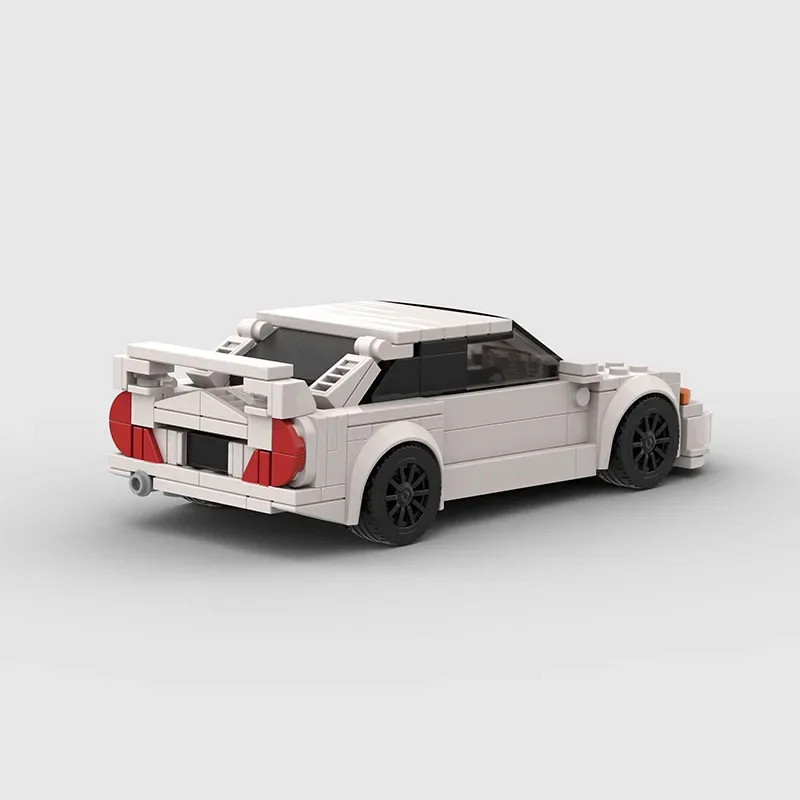 MOC Evo V Speed Champions White Super Sports Cars Building Blocks Bricks Set Kids Racer Vehicle Education Toys For Boys Gifts