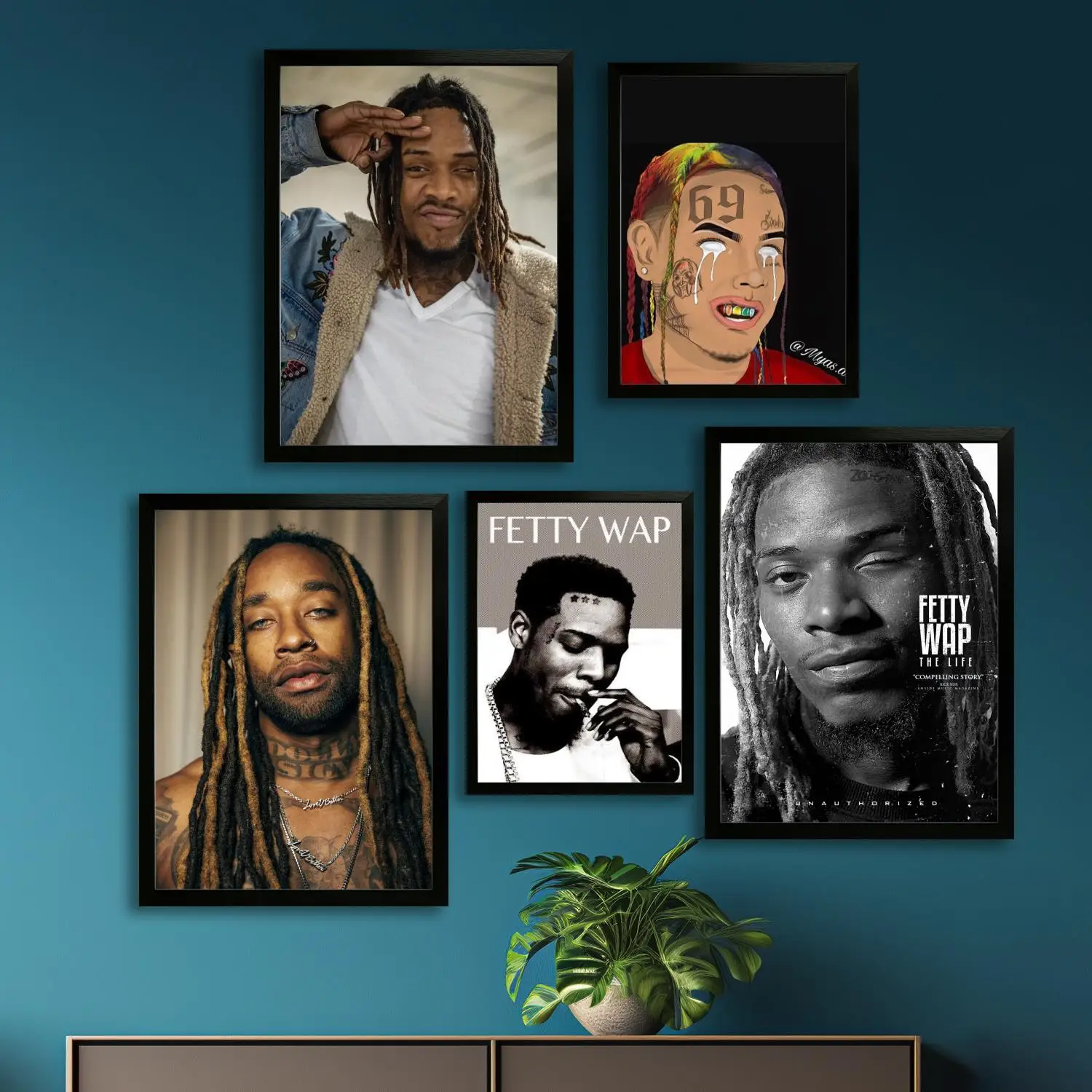 Fetty Wap Canvas Art Poster and Wall Art, Picture Print, Modern Family Bedroom Decor,Decorative painting