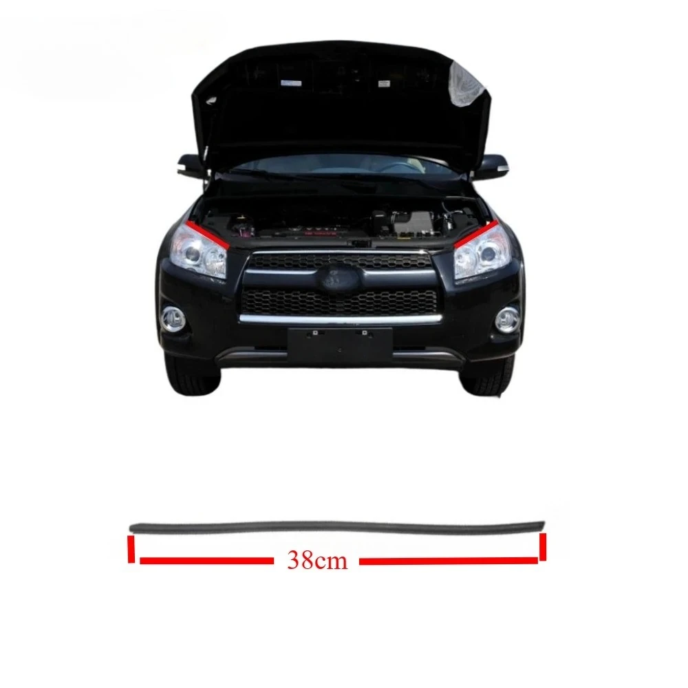 1 Piece Lining Seal Strip for Toyota RAV4 2004-2012 Front Light Rubber Weatherstrip for RAV4 2006 2009 38cm