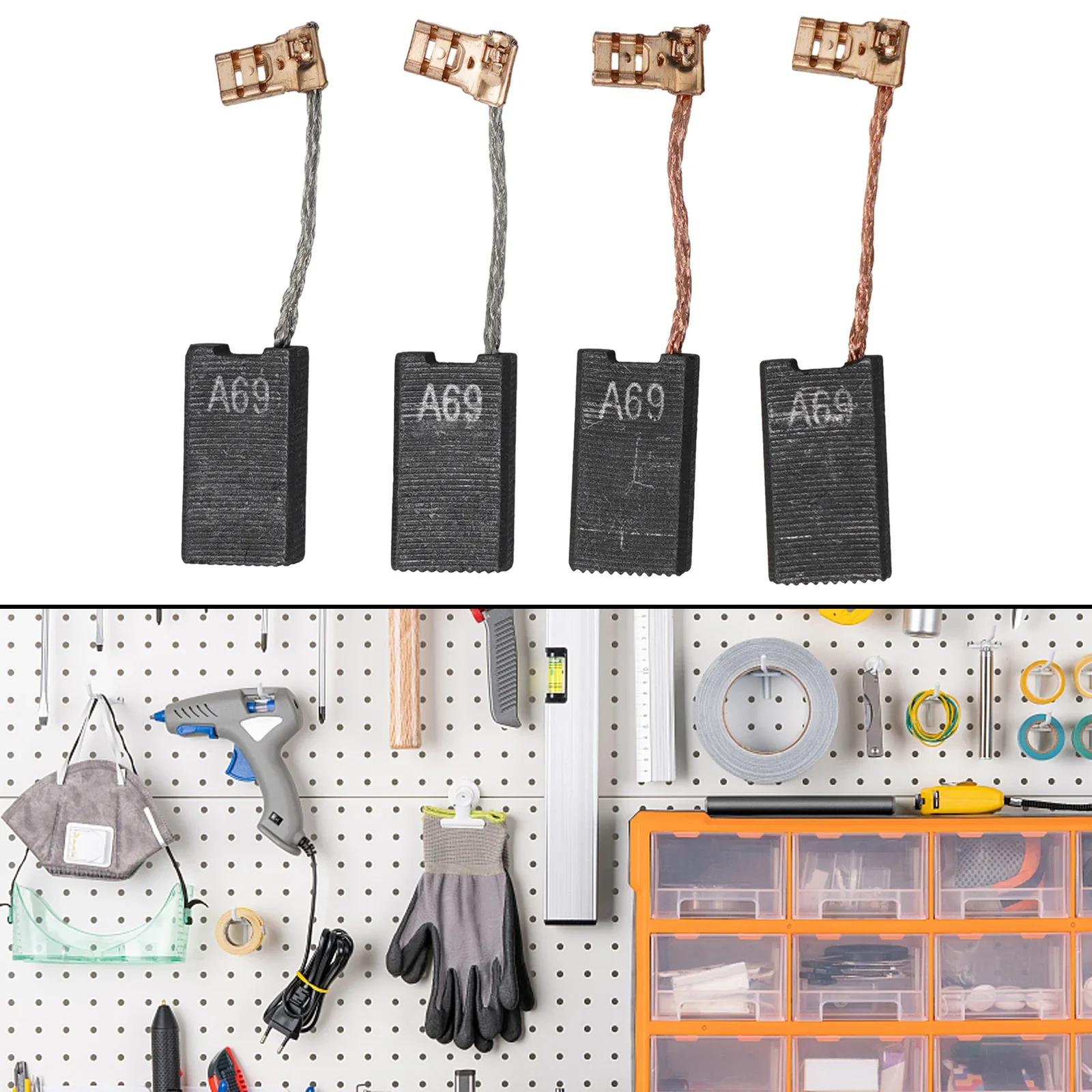 Improve Efficiency Carbon Brushes 1617014122 1617014138  Perfect Replacement For Bos Ch GBH 5/40 DCE  GBH 5 DCE