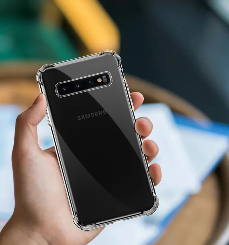 Clear Shockproof Case for Samsung Galaxy S8 S9 Plus S10 4G S10 Plus S24 S23 Ultra S22 S21 S24 Plus S20 FE Note 9 10 Plus Cover