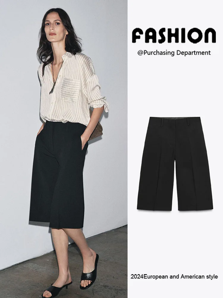 

Comfortable Long Casual orts for Women New Autumn Collection Ele Versatile Slimming Faionable Ethnic Stage Clothing