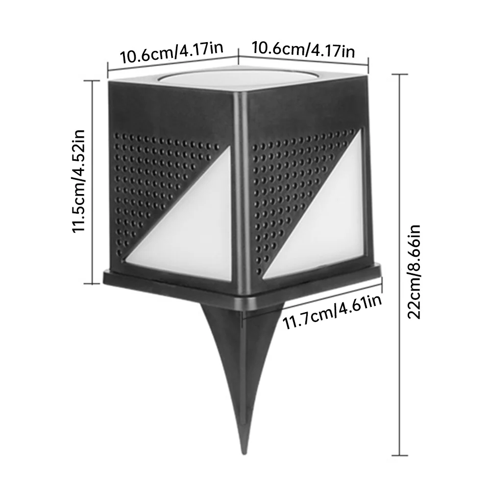 Modern Solar Lawn Light Outdoor IP65 Waterproof Landscape Lamp Garden Light Solar Charging Pathway Light for Decoration