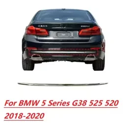 Rear bumper decorative chrome strip For BMW 5 Series G30 G38 525 528 530 540 2018-2020