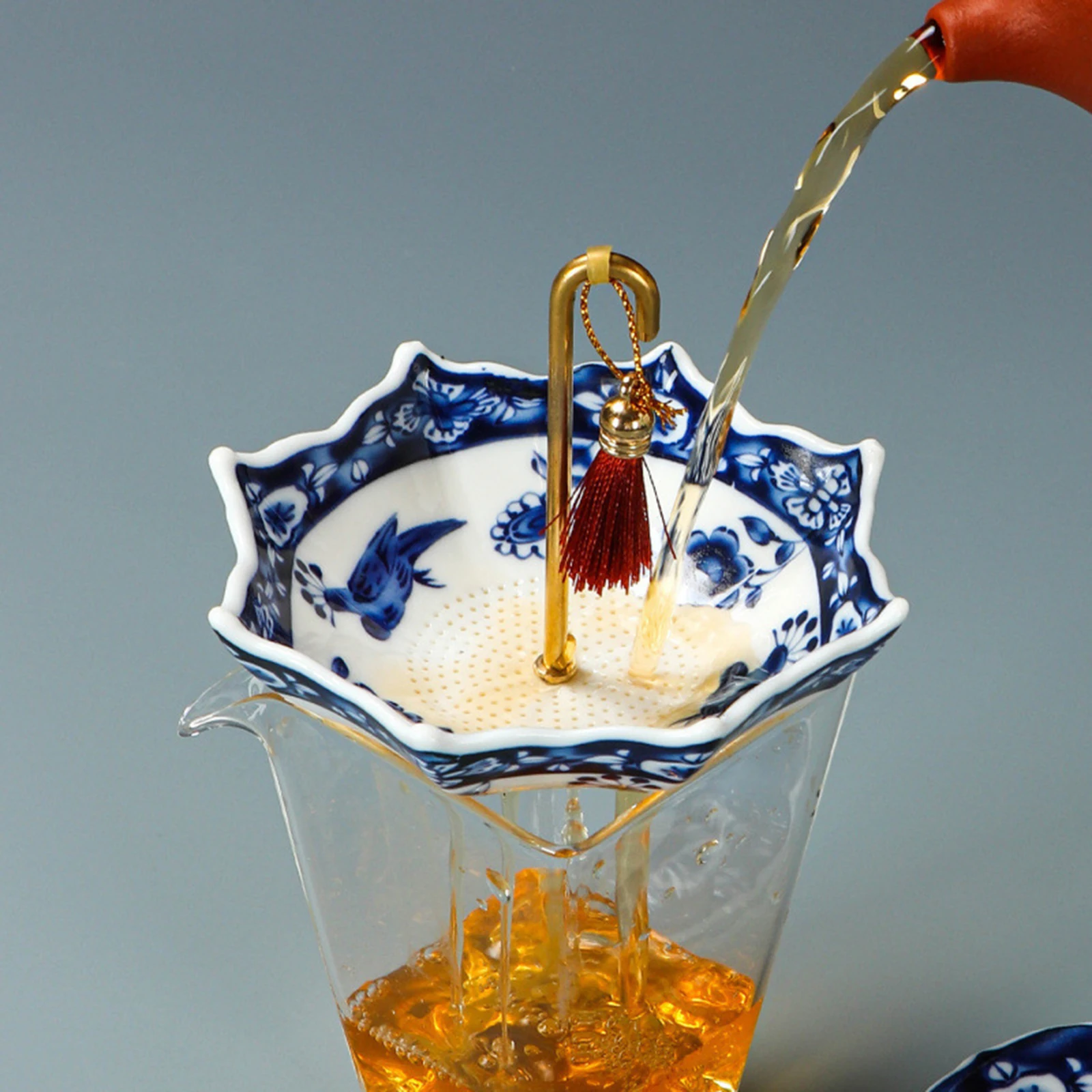 Umbrella Tea Strainer W/ Unique Umbrella Shape Umbrella Tea Infuser Elegant Tea Strainer Filter for Table Accessory Home Decor