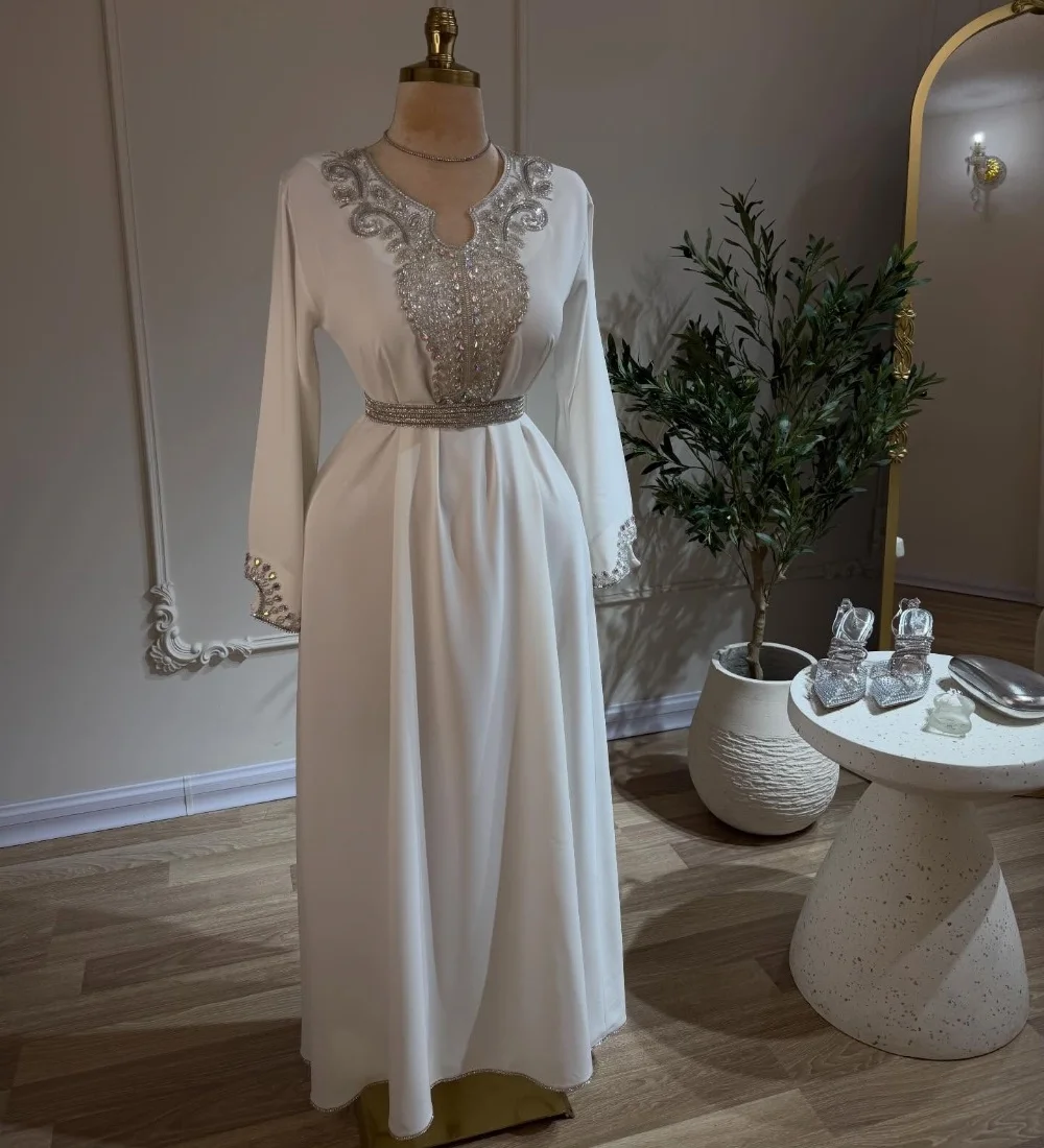 

Customized Matching Chiffon Pleat Sequined A-line V-neck Midi Luxury Party Bespoke Occasion Dresses Chinese Style