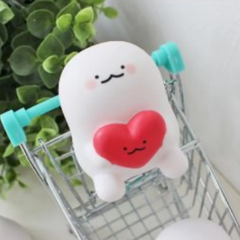 Cute White Glutinous Rice Dumplings Action Figures Toys IKMSANG Smiling Series Anime Figures Kids Gifts Collectible Dolls