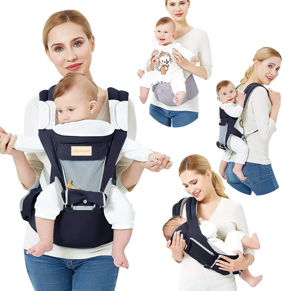 Baby Carrier Ergonomic Hip Seat Carrier With Hood Front&Back