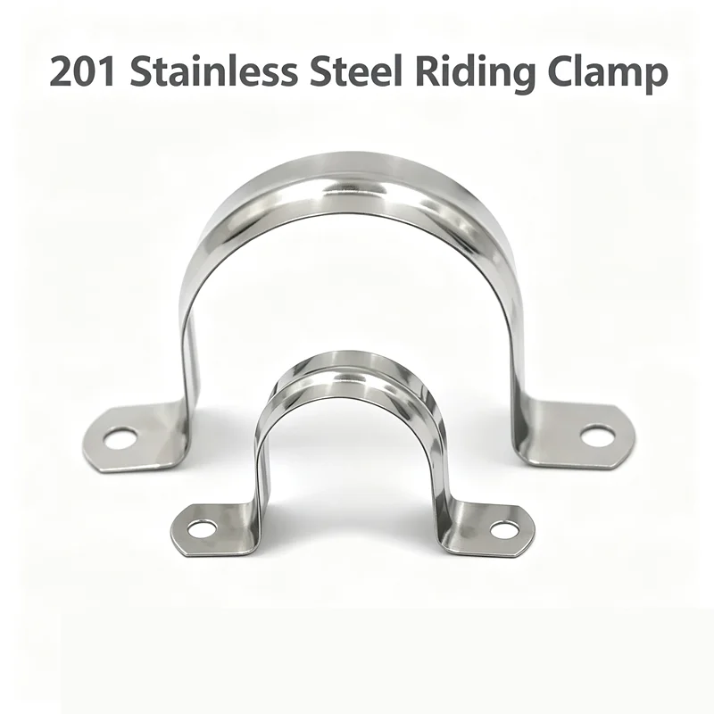 Heavy Duty 201 SS Riding Clamp Water Pipe Fixing Clip for Plumbing Hose Connection