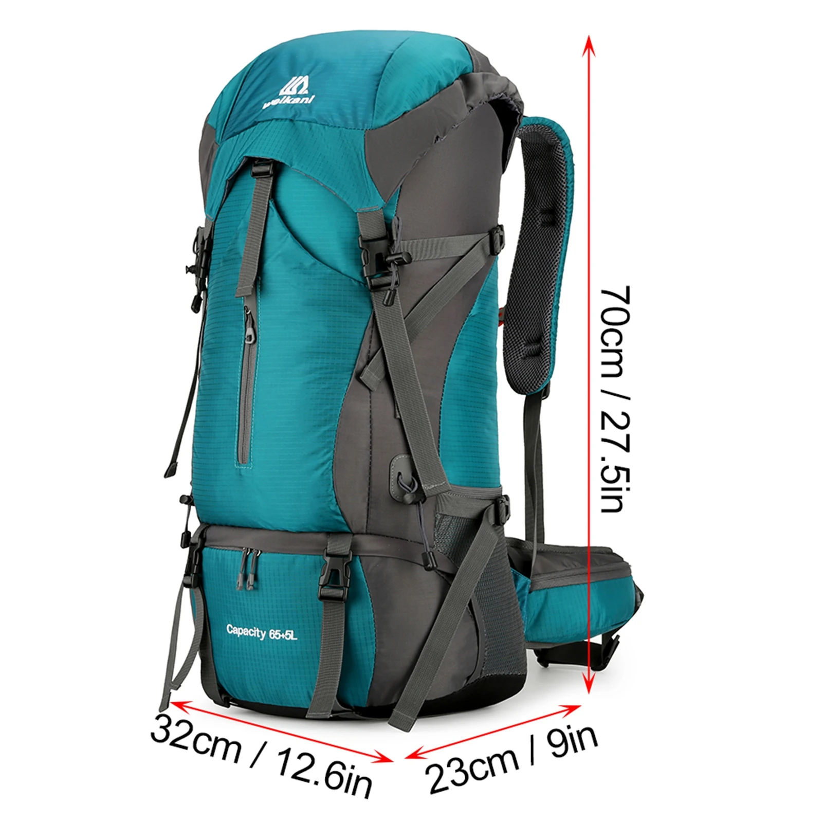 70L Waterproof Hiking Backpack 6