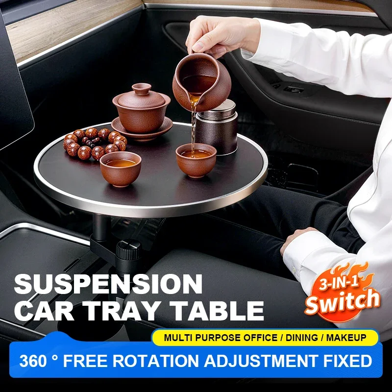 Multifunctional Car Cup Holder Extension Bracket Small Tray Auto Interior Organizer - Dining Tray Storage for Vehicle Interior