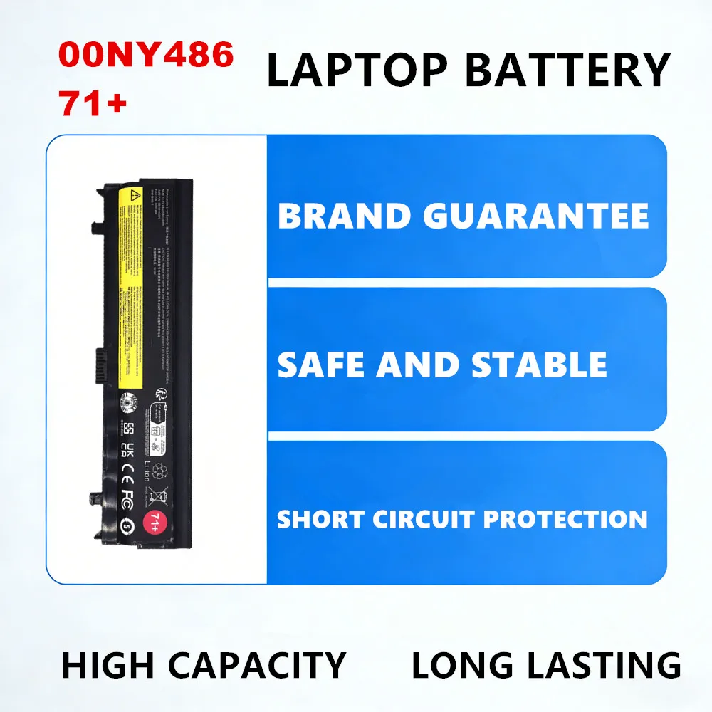 71+ 00NY486 00NY488  Battery for Lenovo ThinkPad L560 L570  71+