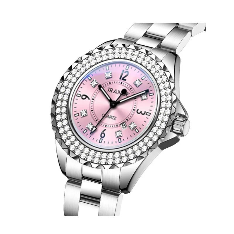 Fashion Quartz Wristwatches New in Ladies  Watches Elegant Woman Watch Round  Waterproof Hand Clock Diamonds Date