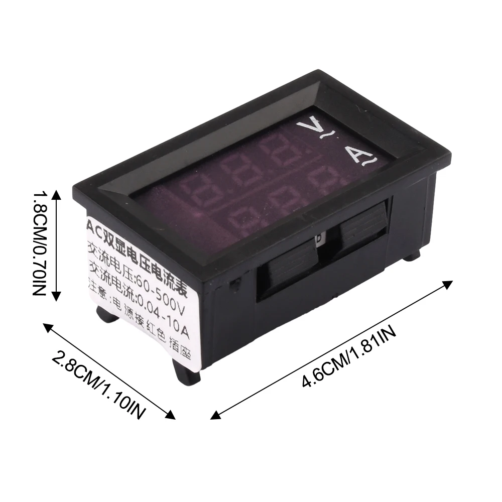 AC 60-500V 10A 50A 220V Digital LCD Voltmeter Ammeter Voltage Current Meter Tester Detector Transformer for Electrician Tool