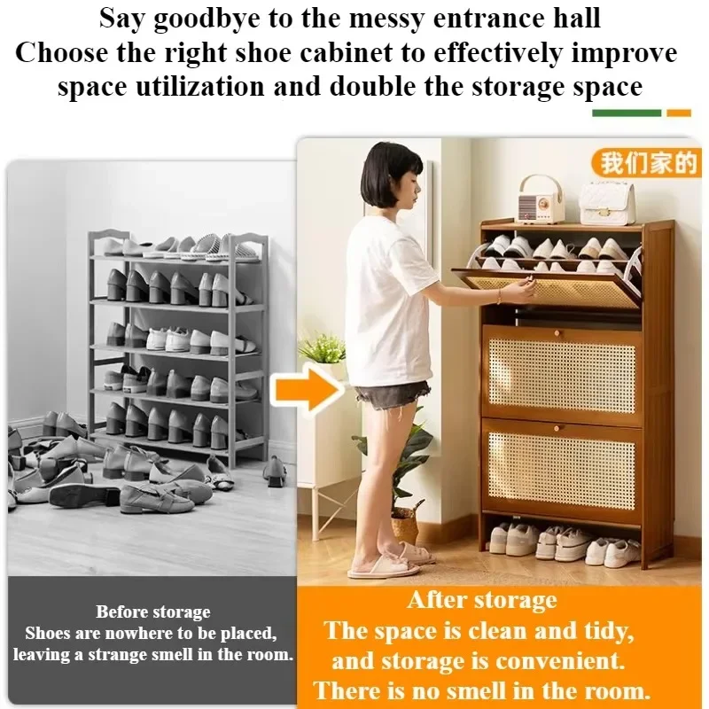 

Ultra-thin Shoe Cabinet Door Side Tipping Bucket Shoe Rack Simple Storage Saves Space Cabinets Shoe Rack Organizer Furniture