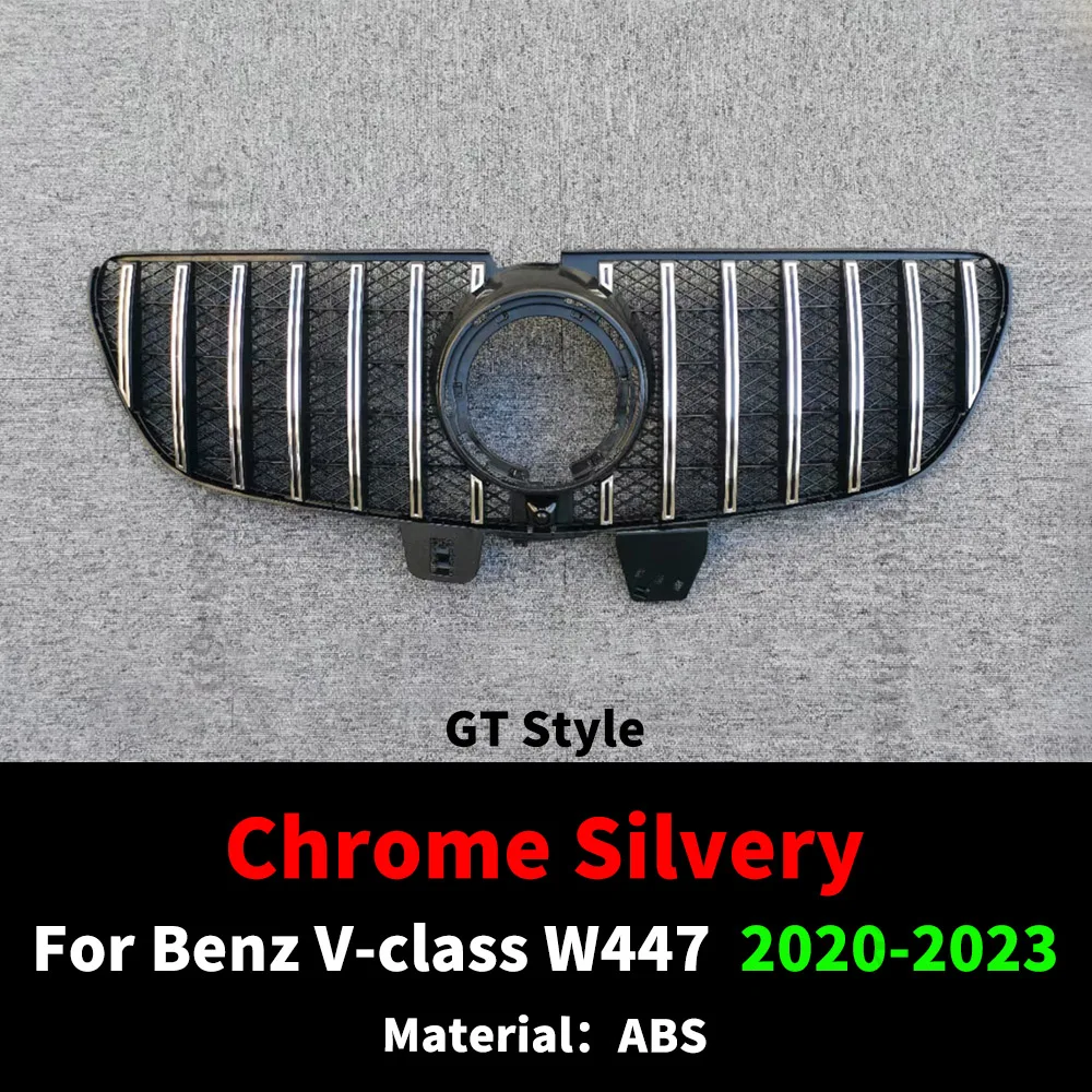 Geschikt voor Mercedes Benz V-Klasse W447 2015-2023 met mesh tuning Sport GT diamant stijl grille, radiator grille upgrade