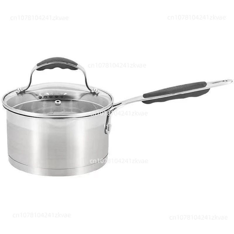 Food Grade 304 Stainless Steel Small Milk Pot, Non-stick Pan Instant Noodle Pot