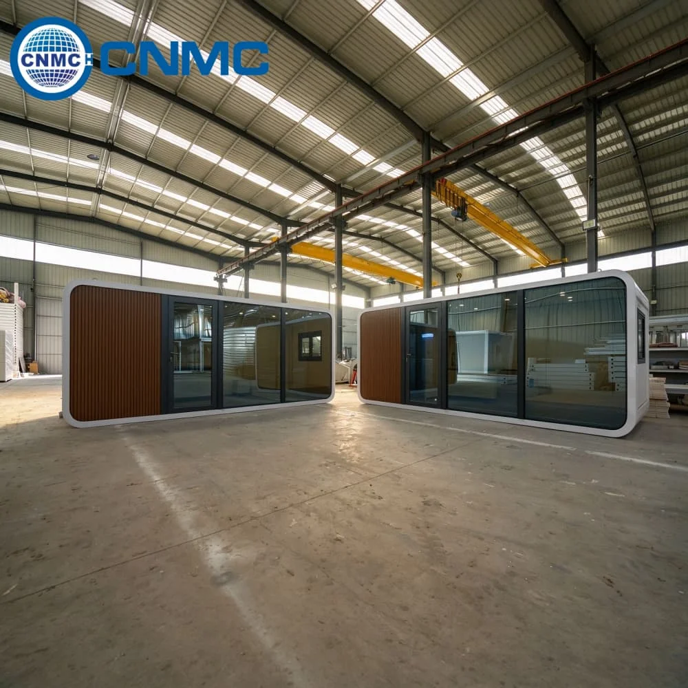 Portable Apple Cabin Prefab Home Galvanized Steel Frame All Season Insulation Quick Install Mobile Living Container House